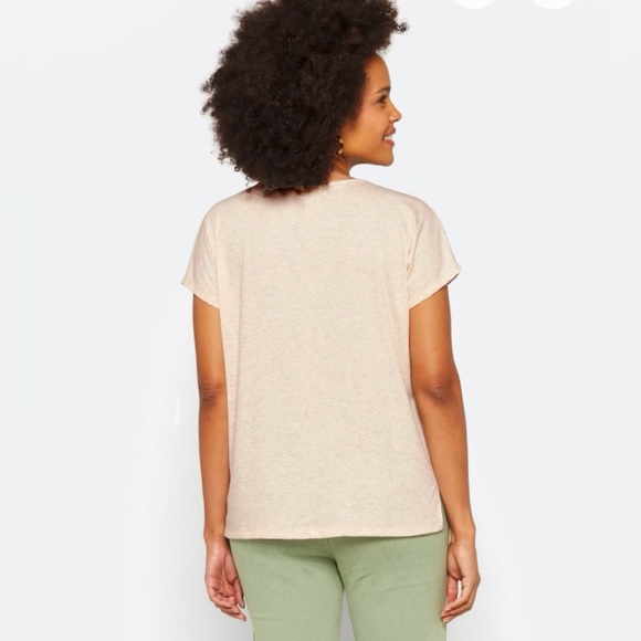 Pink Clover Bronte Henley Knit Tee- NWOT - Picture 3 of 6